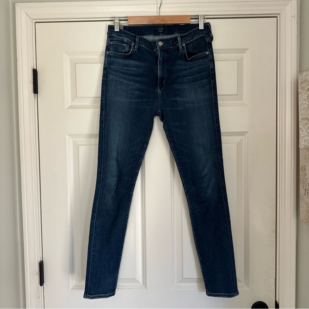 Citizens Of Humanity Dark Blue Skinny Jeans size 32 Rocket High Rise Skinny